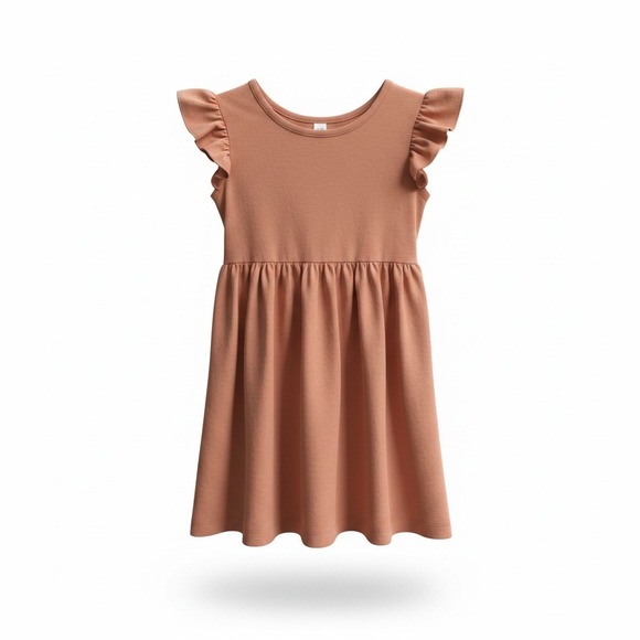 Bubble Baby Other - Bubble Baby Toddler Girls Clay Bamboo Viscose Flutter Sleeve Dress 2T BB-013